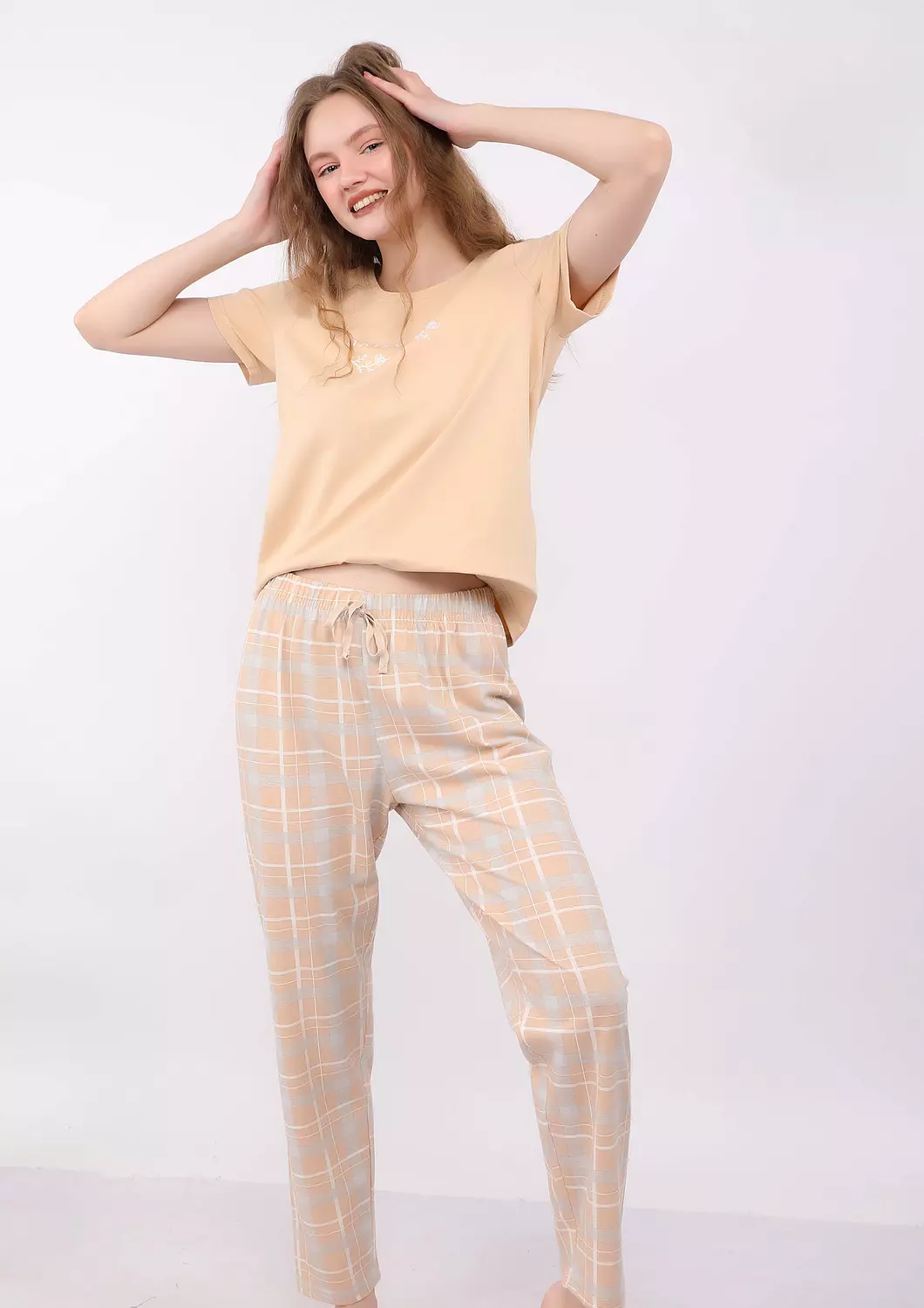 S136 COZY CLASSIC FULL-LENGTH PANTS PAJAMA SET 5