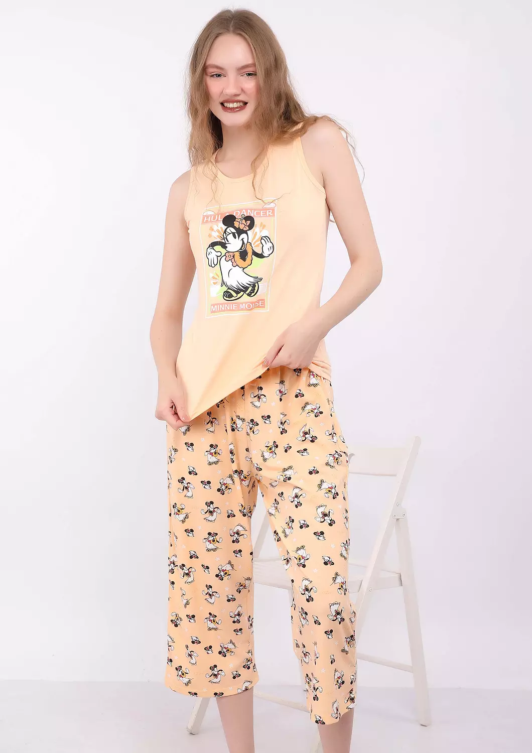 S329 Minnie mouse capri Pajama Set 3