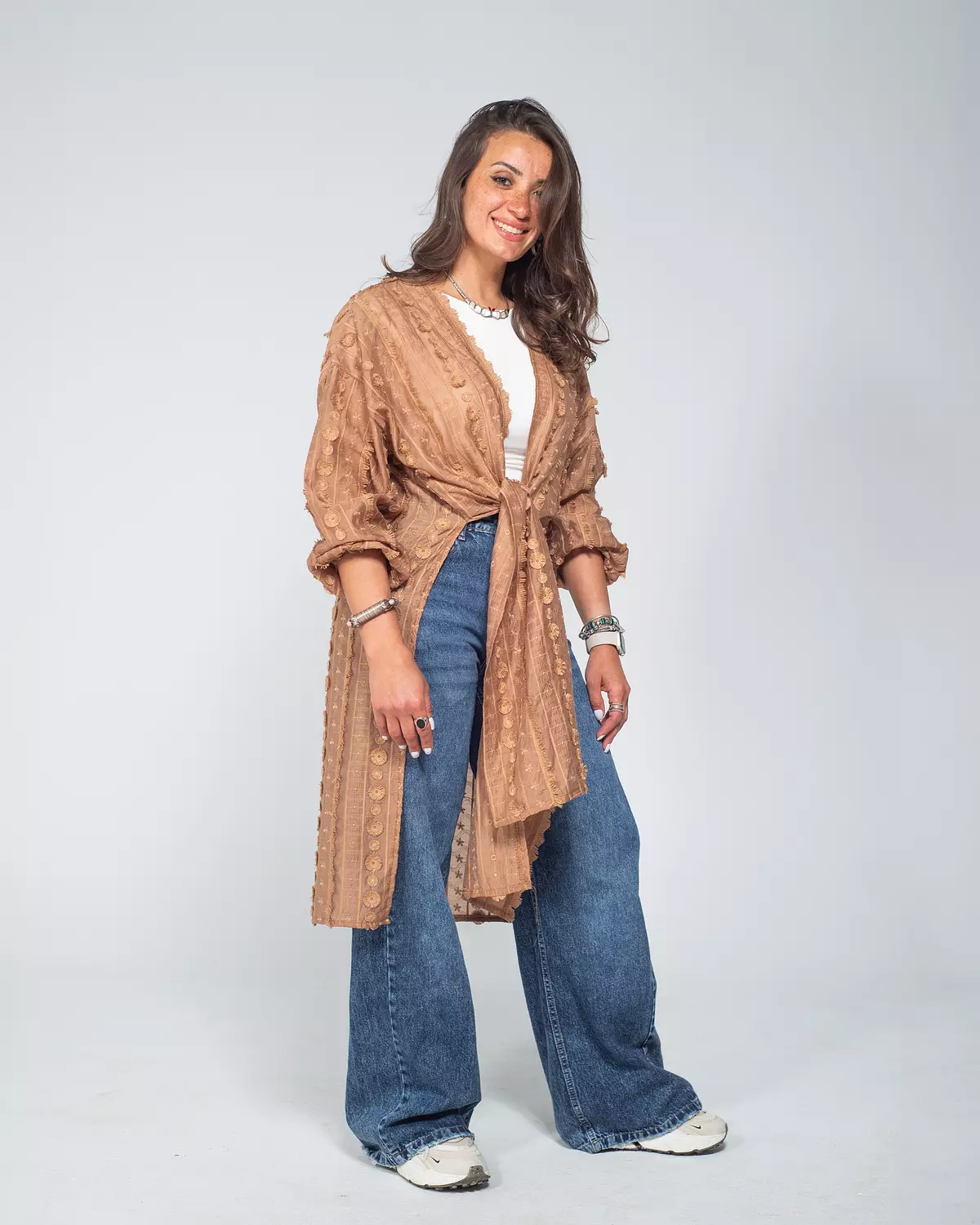 whisper touch cardigan brown 3