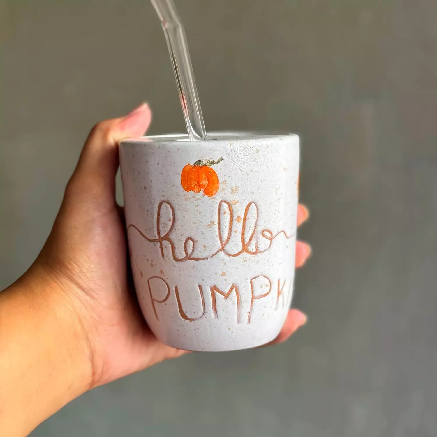 hello pumpkin tumbler image
