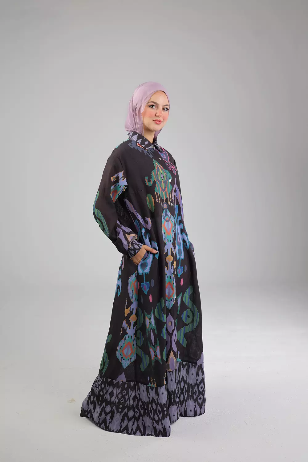 Damask Black dress 2