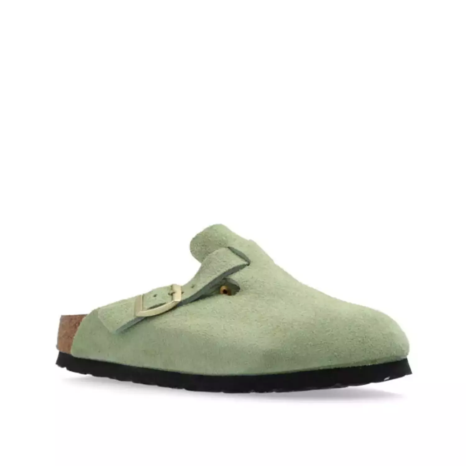 Birkenstock Boston Soft Footbed Suede Faded Khaki hover image