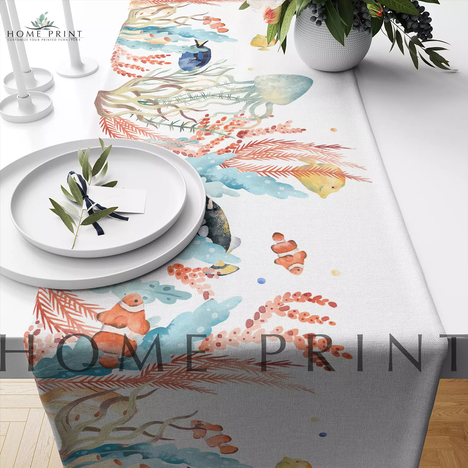 Summer Runner - Sea Creatures  - Multi Color Shape  image