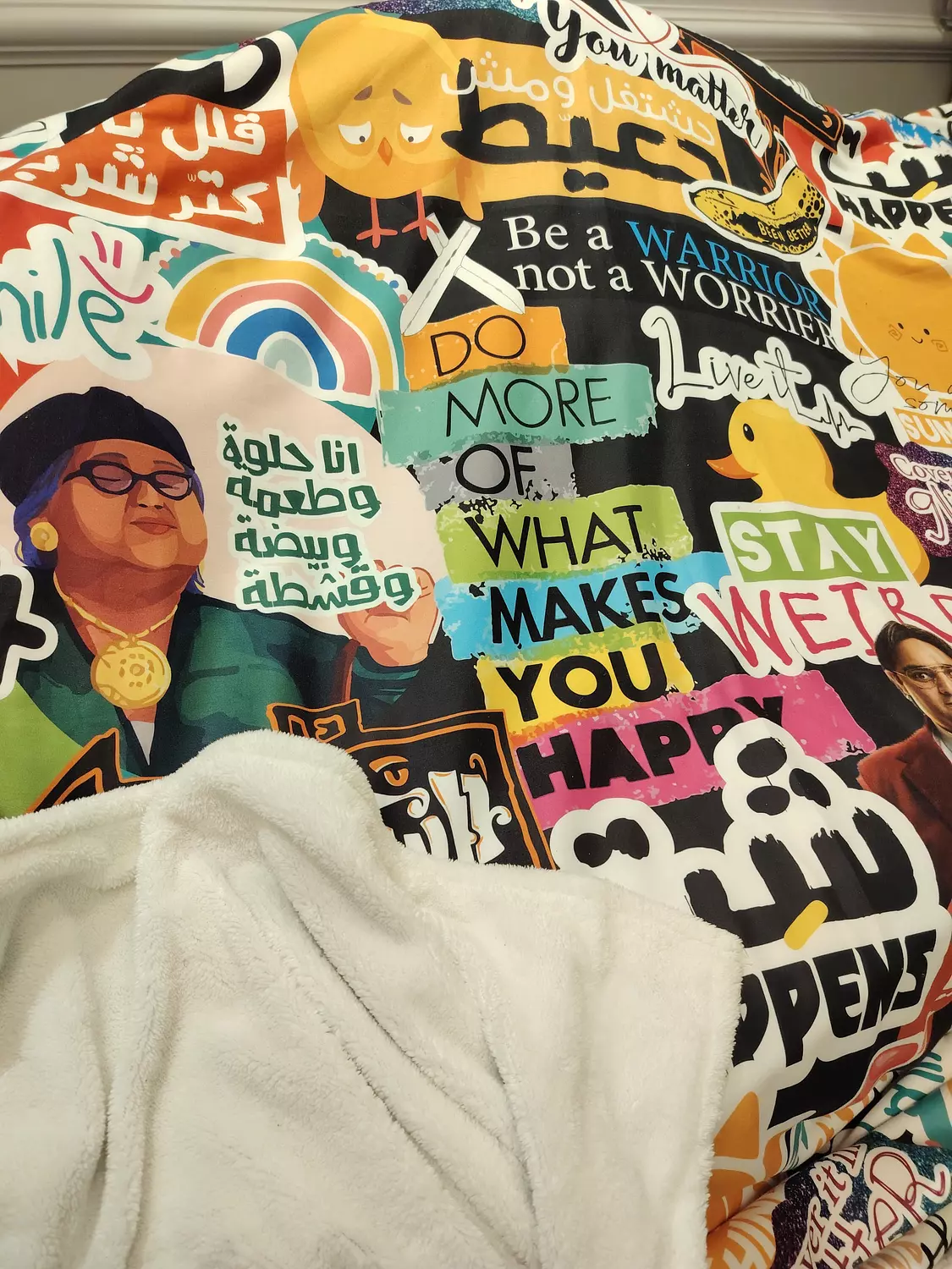 Crazy Quotes TV Blanket  1