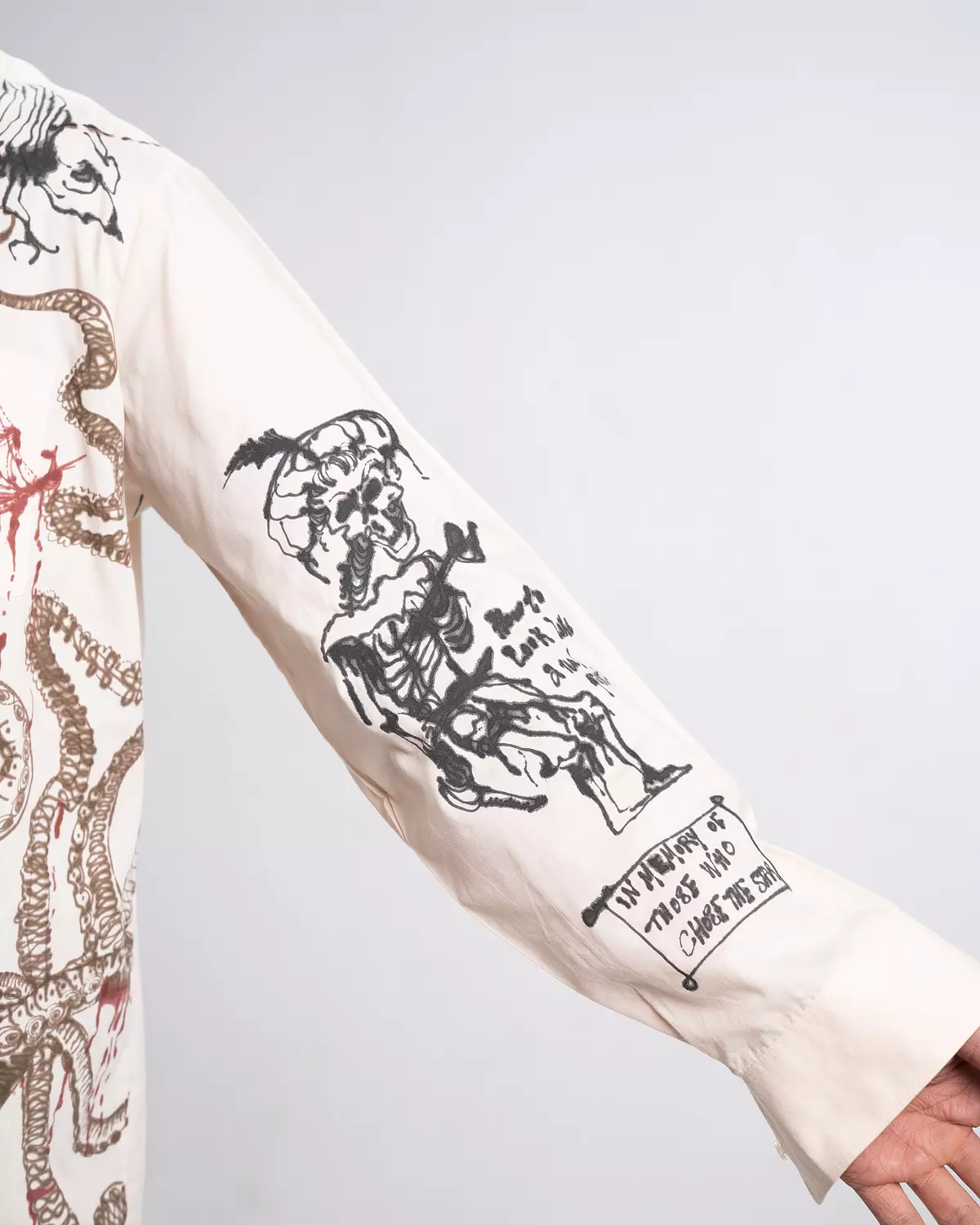 “ pirate’s diaries 2” hand-painted shirt  5