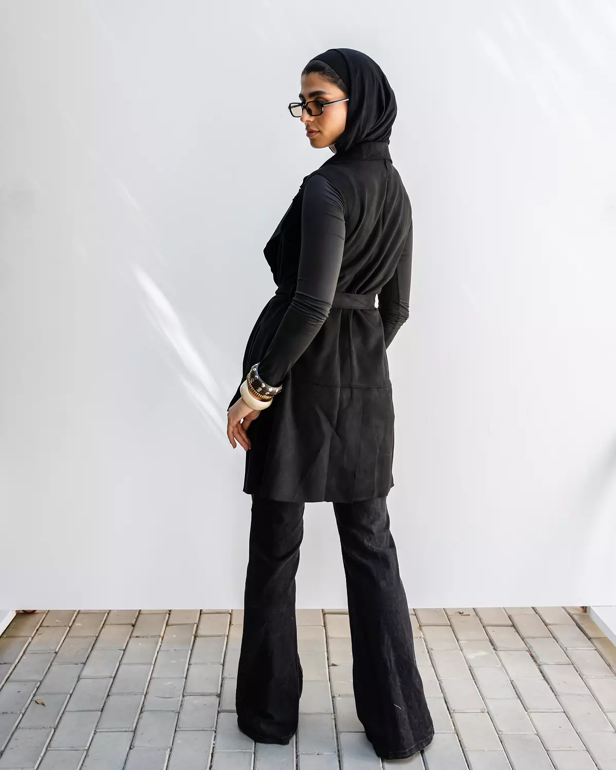 Shamois Vest in Black 2