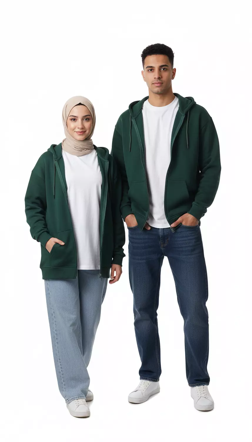 Daily Comfort Full-Zip Hoodie. 2