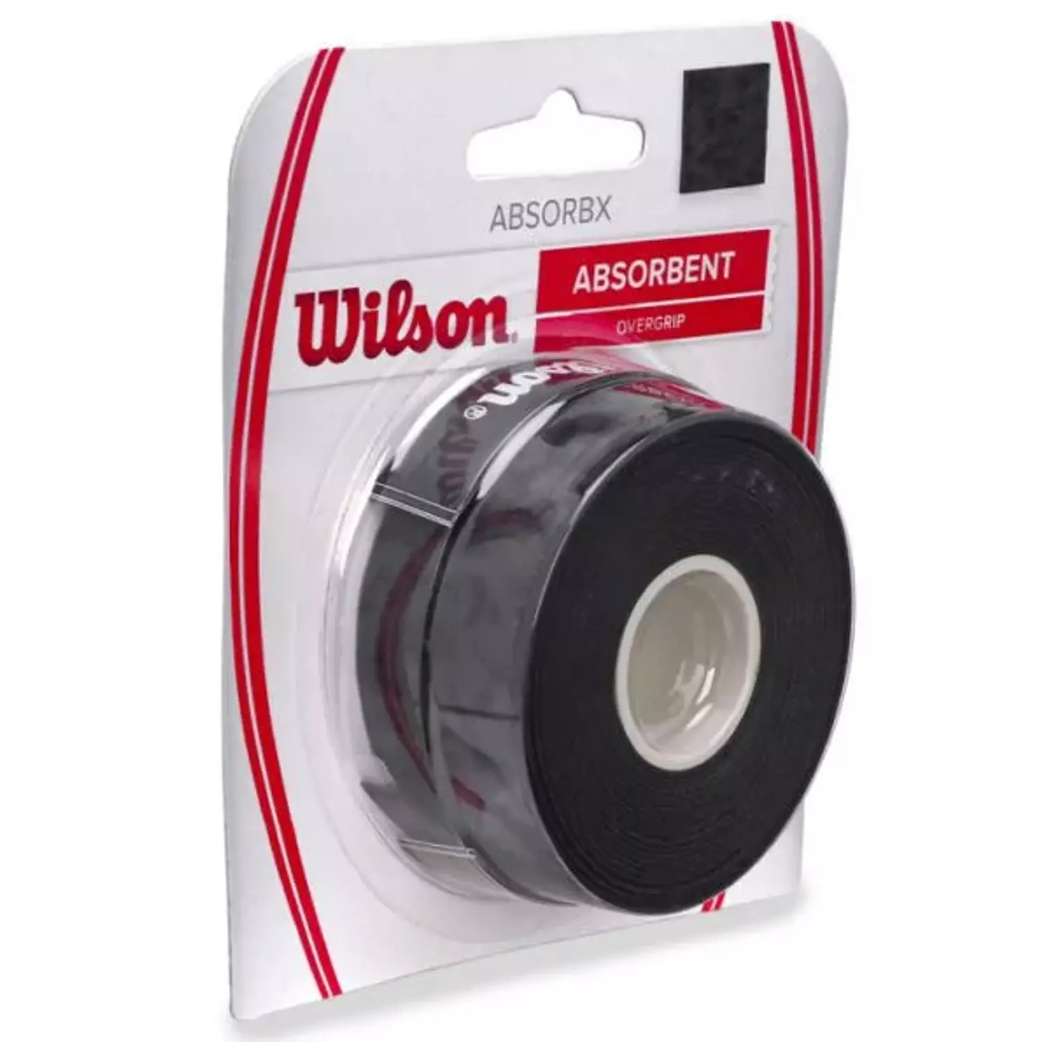 Wilson Absorbx Absorbent Black Overgrip (Reel of 3) hover image