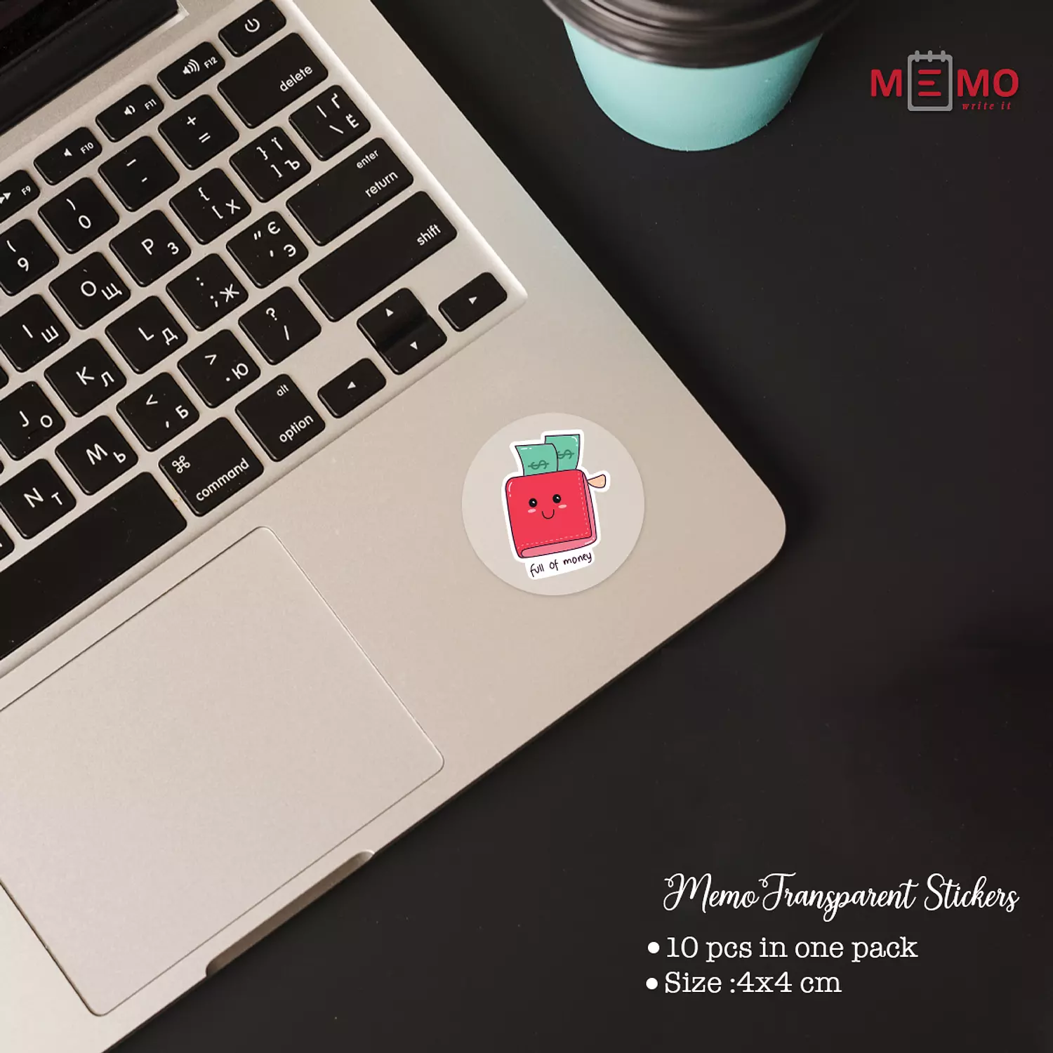 Memo (set 2) Transparent Sticker (10 pcs)-2nd-img