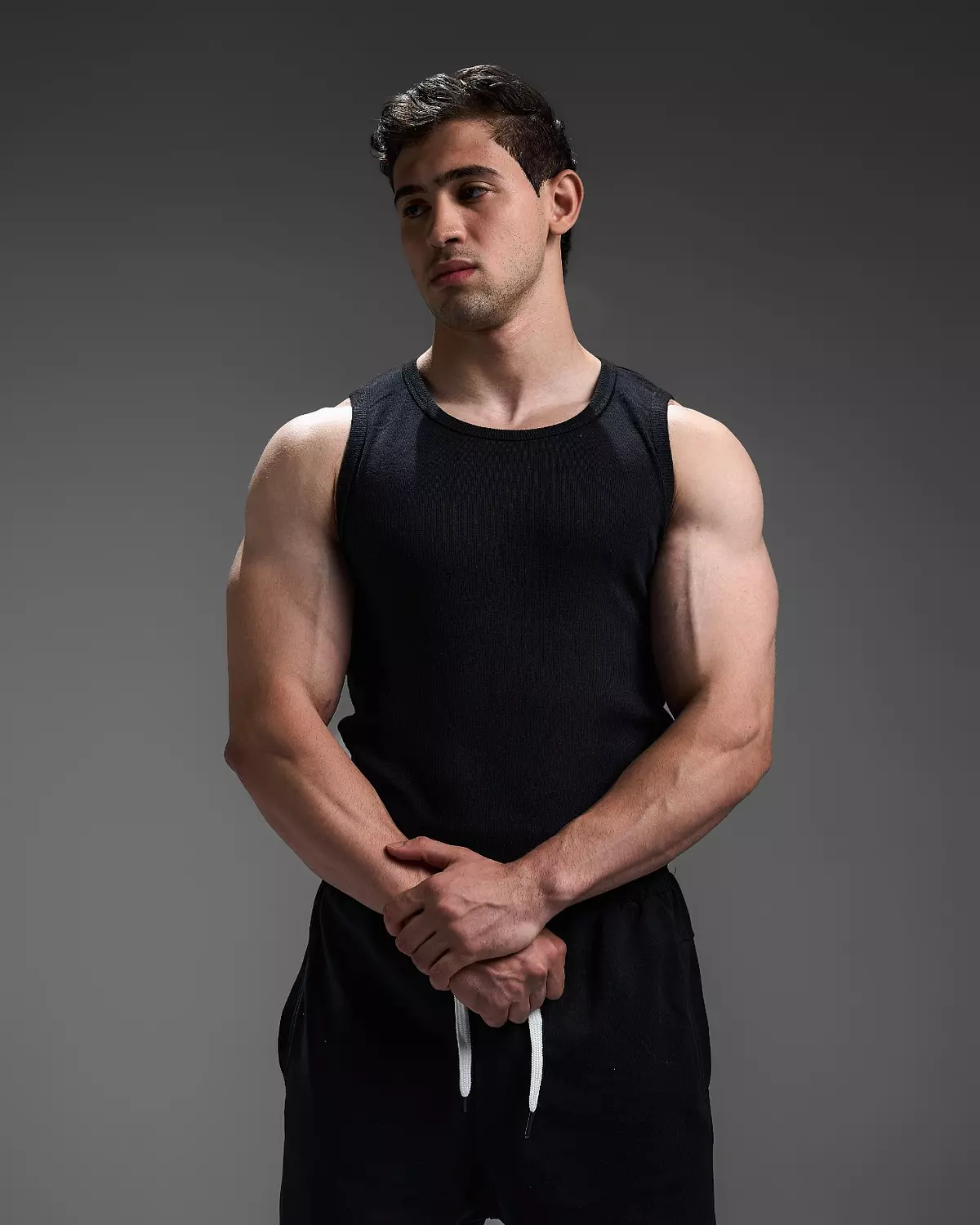 RIBBED TANKS - black 12