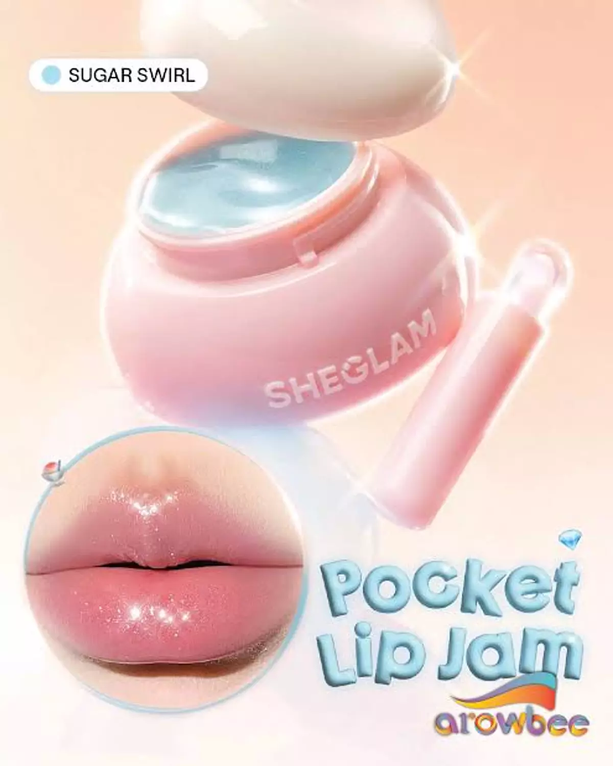 Sheglam Hydra Jelly Pocked Lip Jam Sugar Swirl 3.5Gr hover image