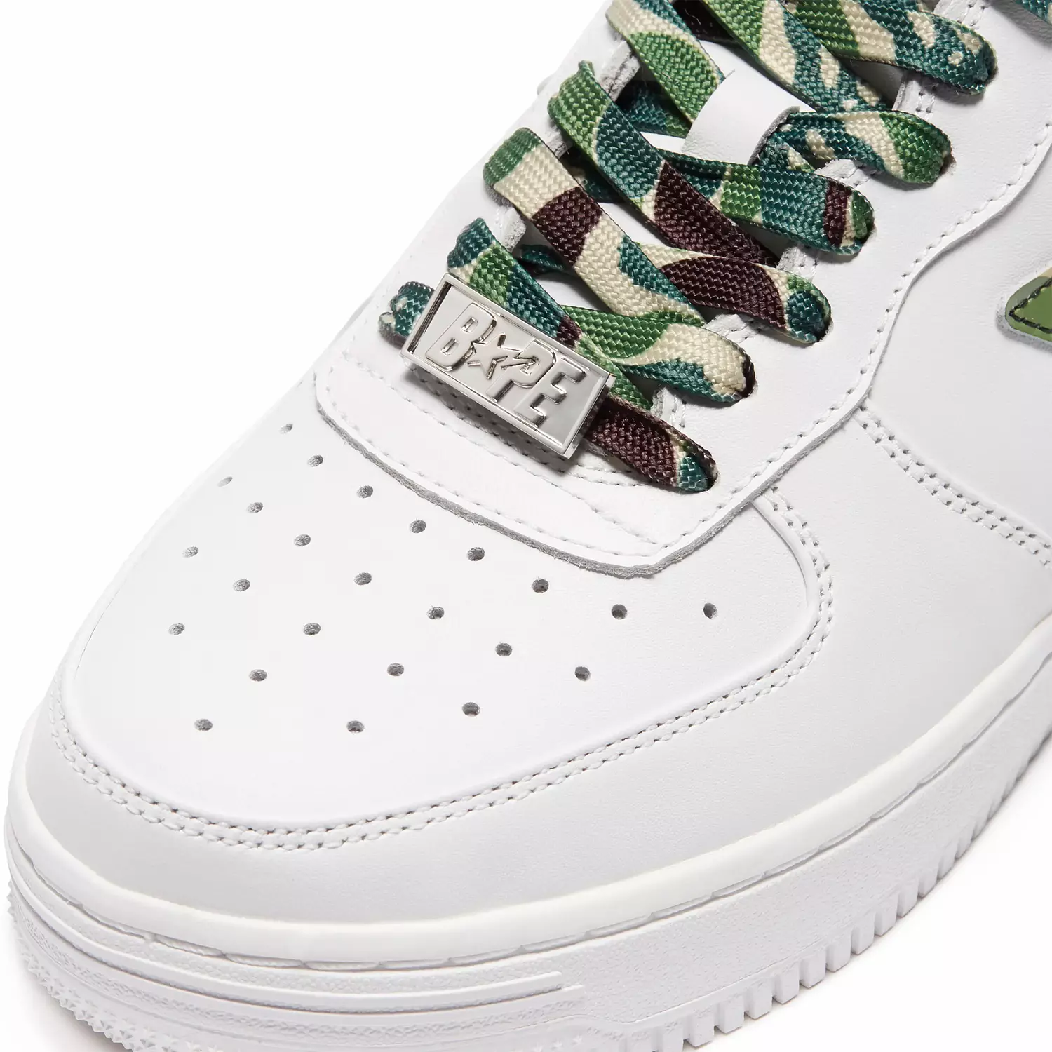 A Bathing Ape Bape Sta Low 'White ABC Camo Green' sneaker, 4