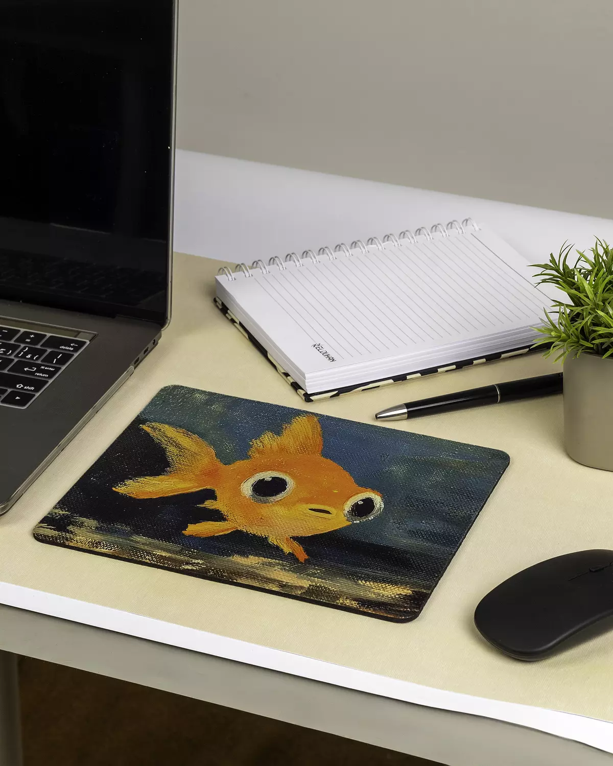 golden fish mouse pad hover image