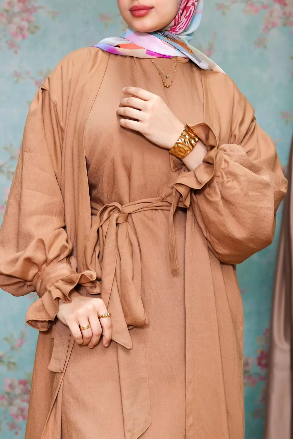 Linen Set Camel 4