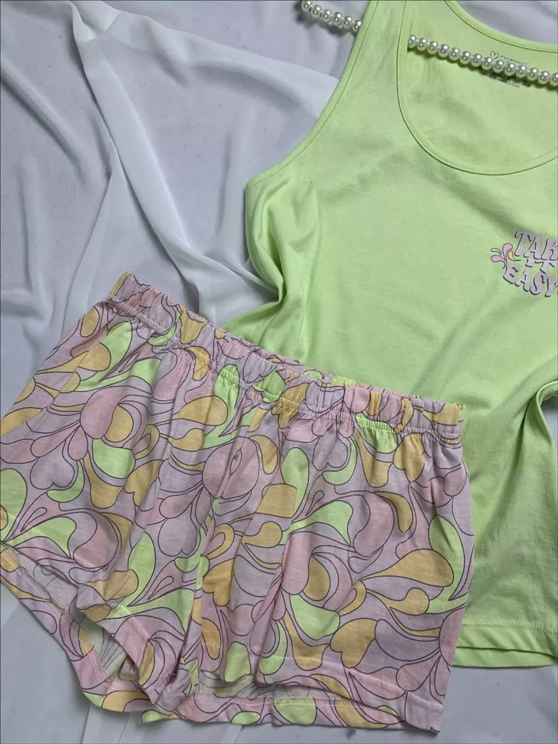 Cotton pj set from primark cares 2