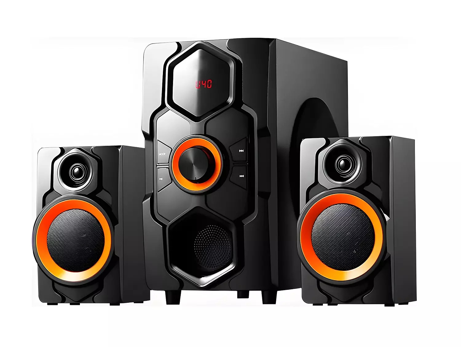 Gamma Tech GT-5520 Home Theater with LED Display, USB/SD, Remote image