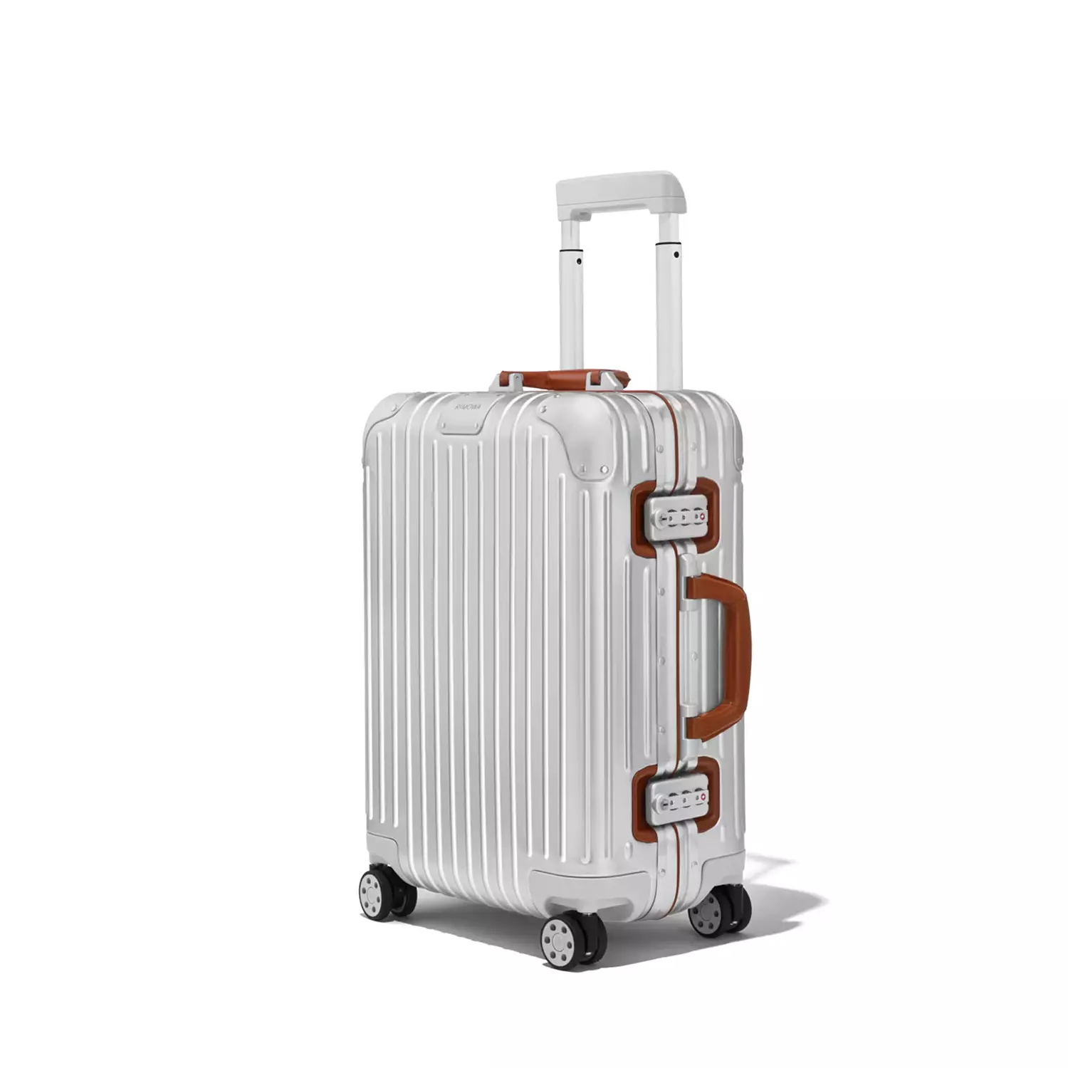 RIMOWA Original Cabin Twist suitcase in a silver 2