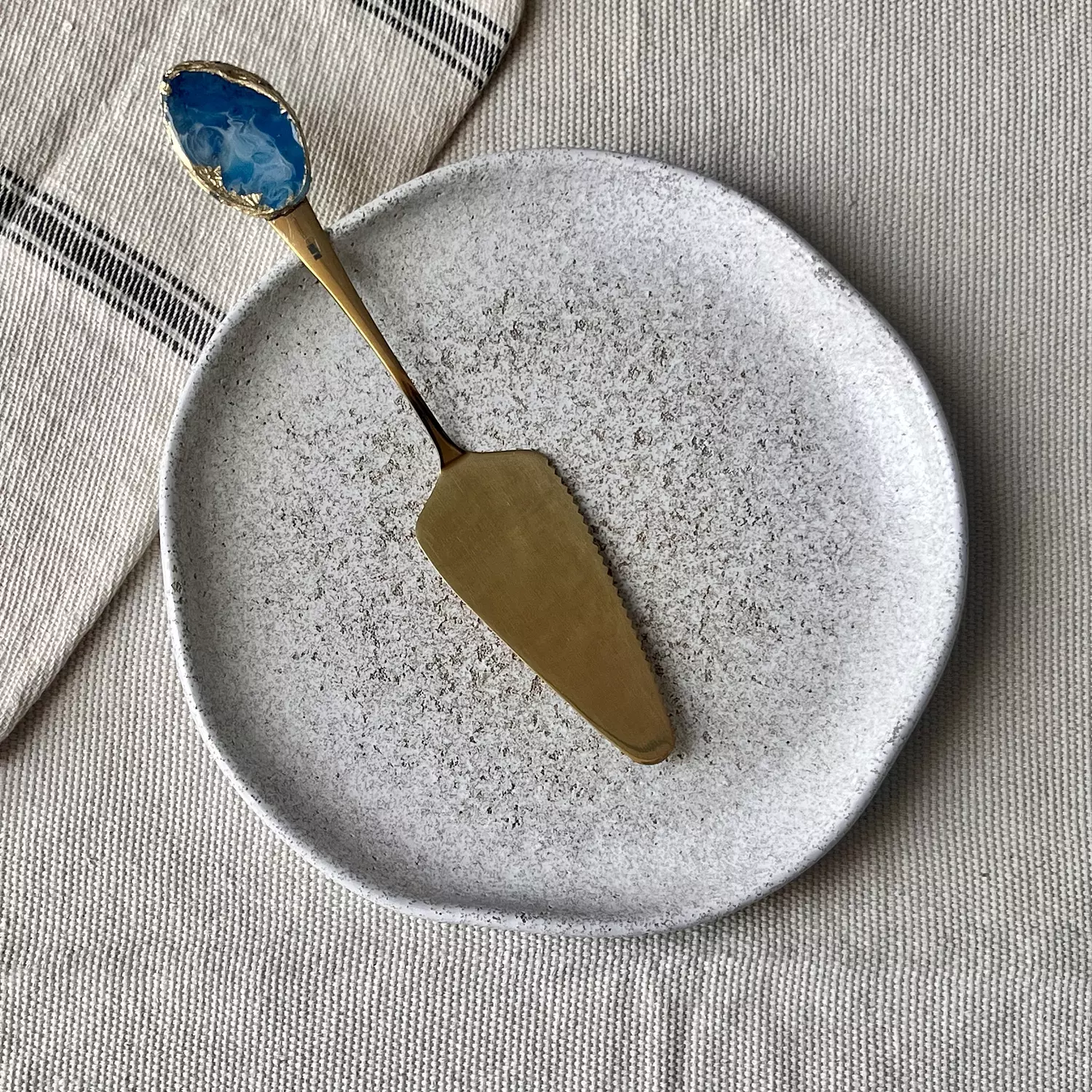 Gold 2 in 1 Cake Knife/Shovel 7