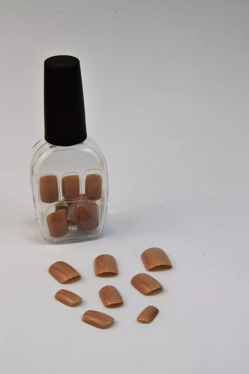 Brown Caramel Fake Nails 1