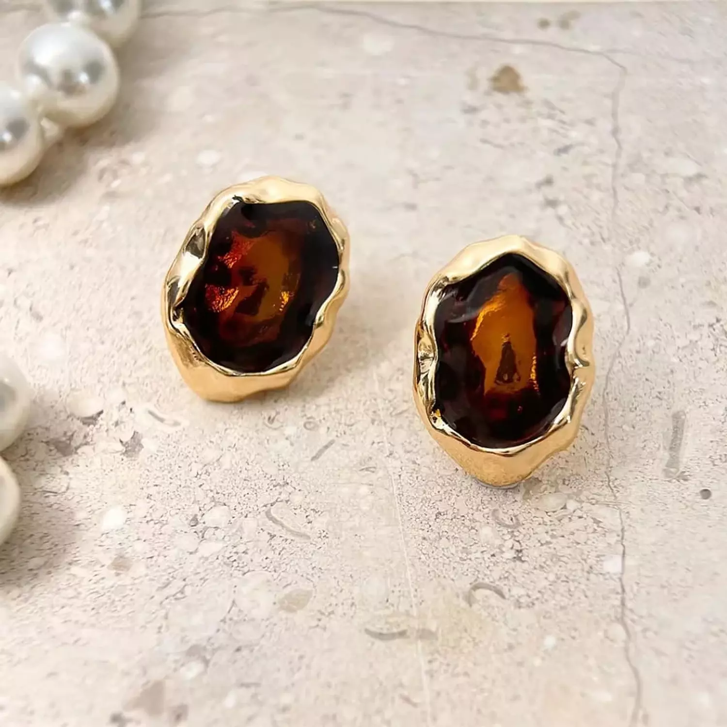 Molten Granet studs ✨ hover image