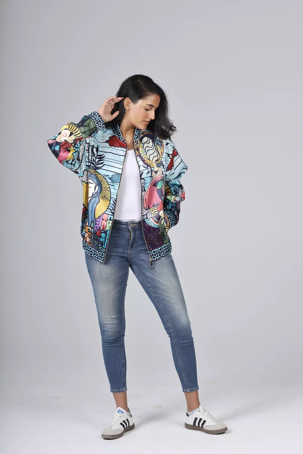 " NEVER LAND " Bomber Jacket 4