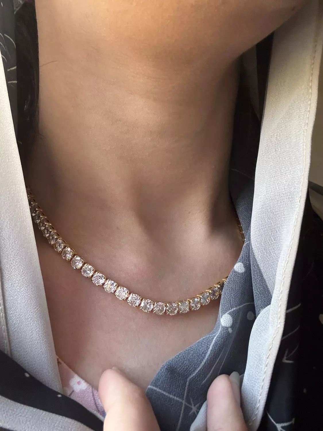  Gold Tennis Necklace ( Stock ) image