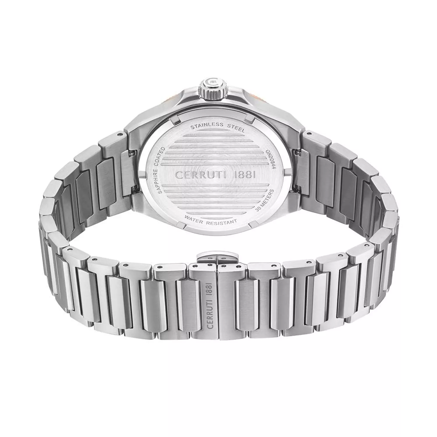 Cerruti 1881 Black Dual-Time Two-Tone Watch CIWGK0084403 2