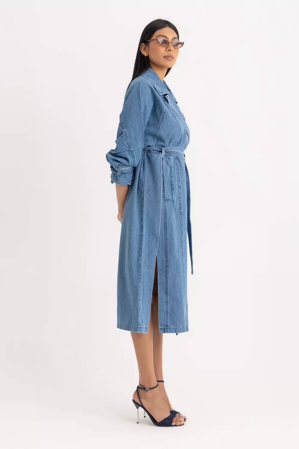 The Sophia Denim Trench Coat 4