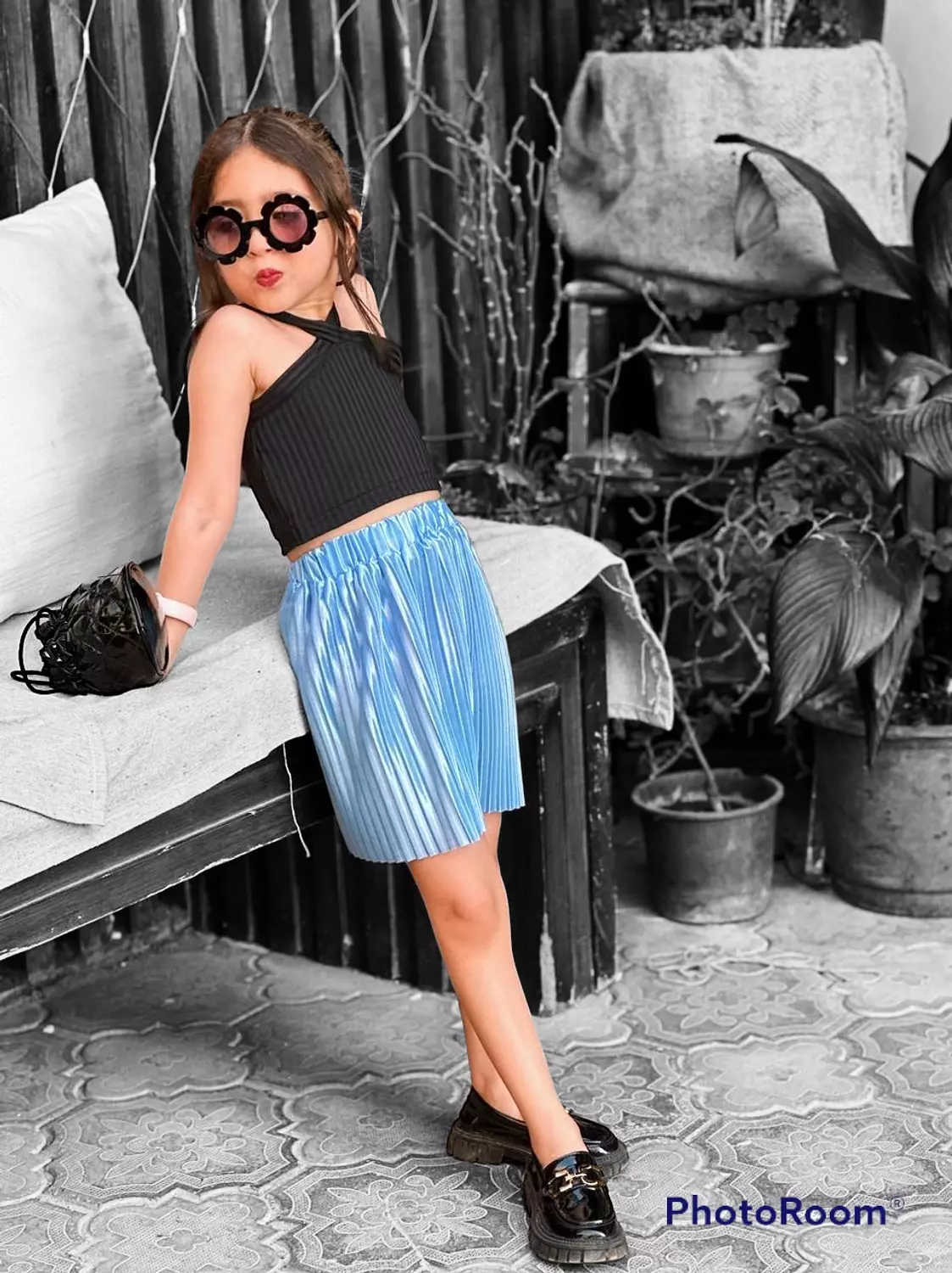 Top + Pleated skirt 5