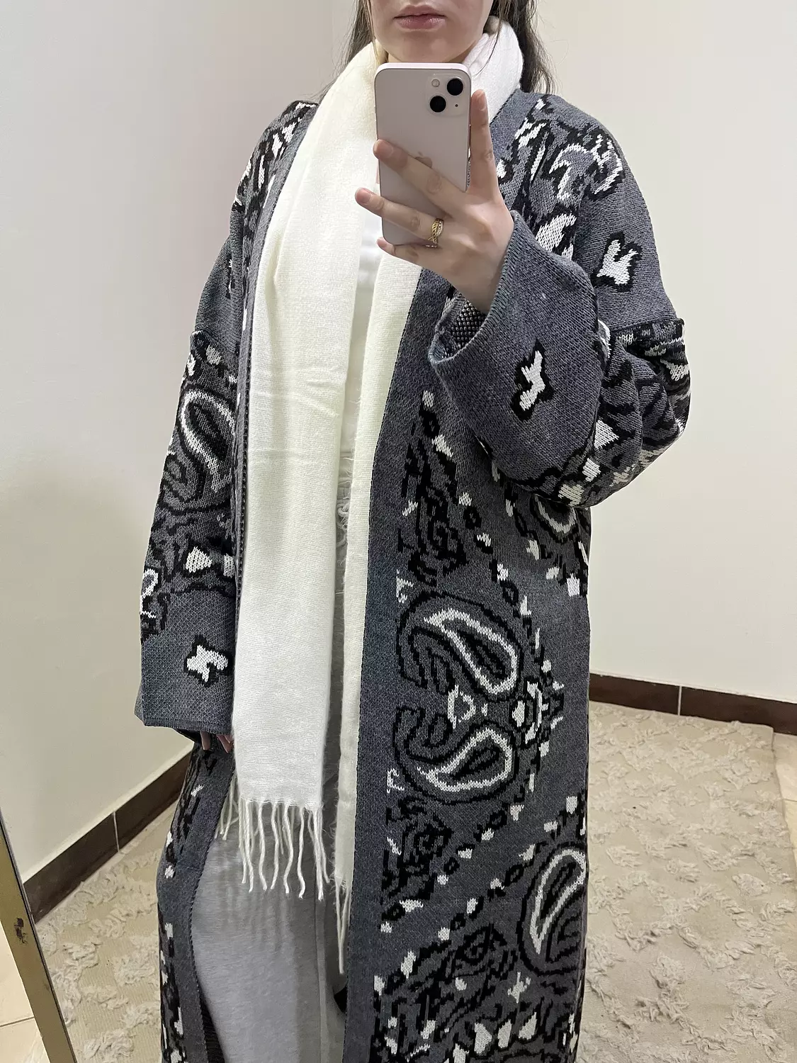 The muse grey cardigan 2