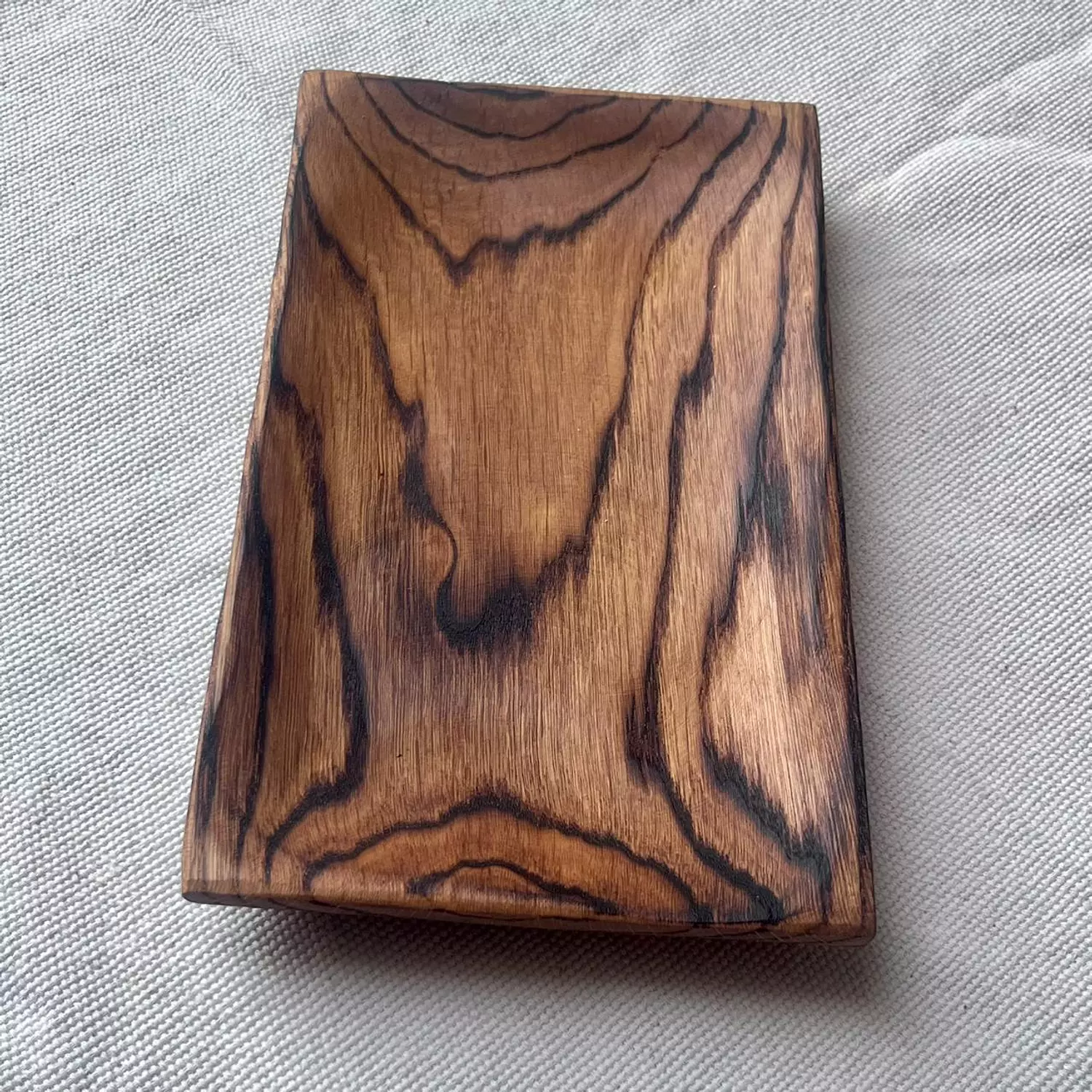 Long Oak Wood Serving Platter 6