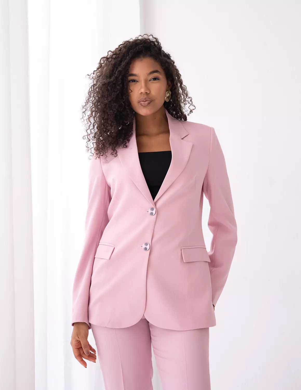 Blush Dream Straight Blazer image