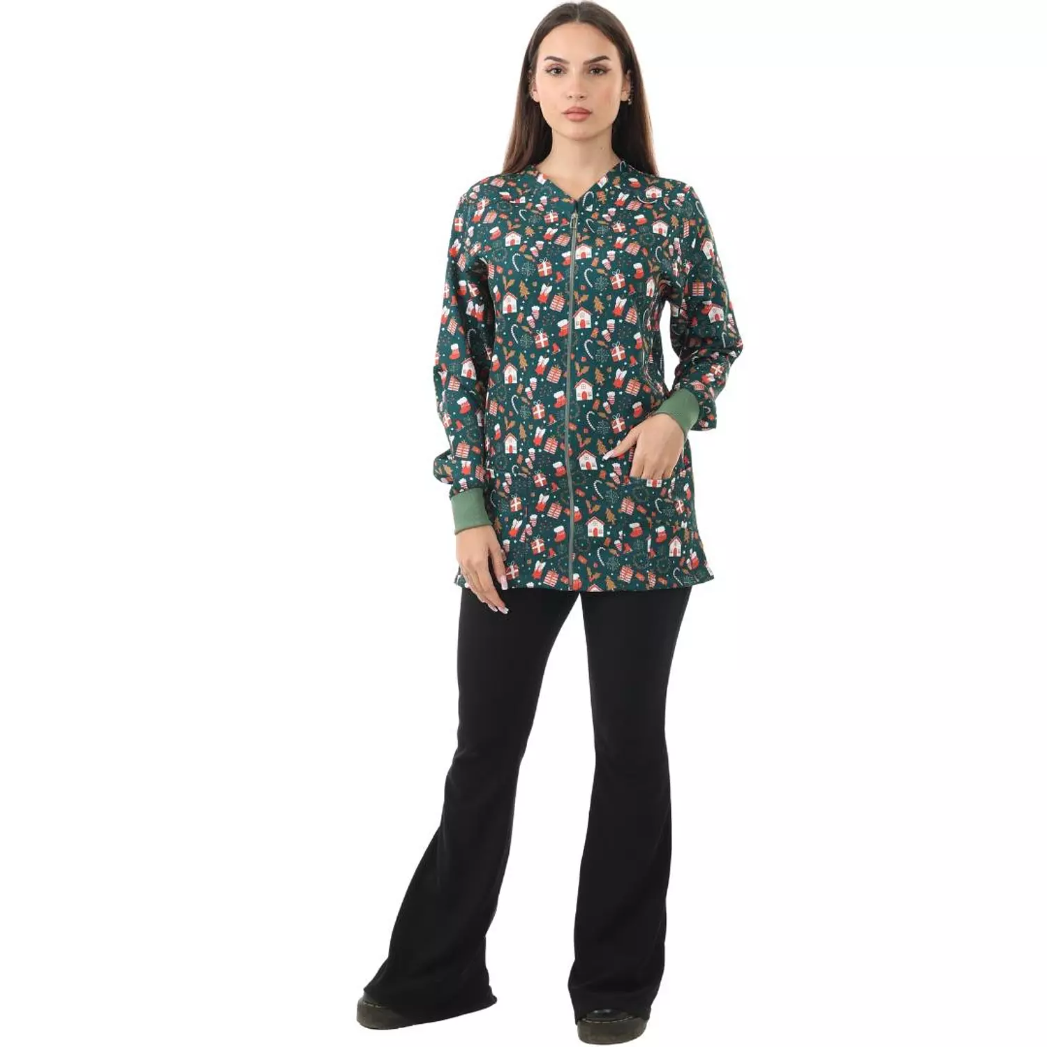 Green Christmas Lab Coat 6