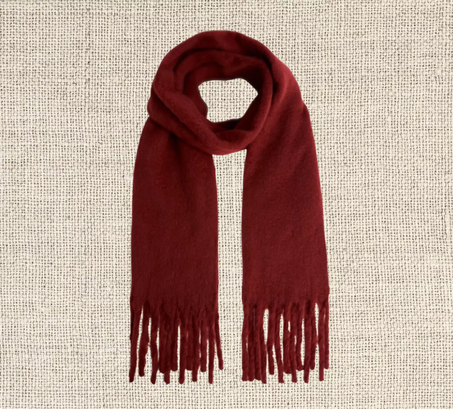 Cherry Red Autumn Scarf image