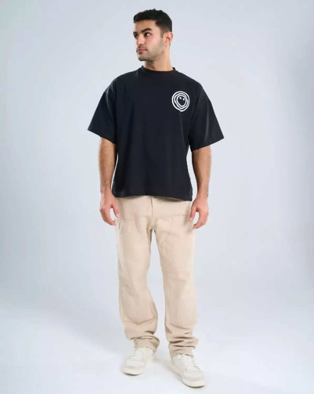 Oversized black t-shirt 2 hover image