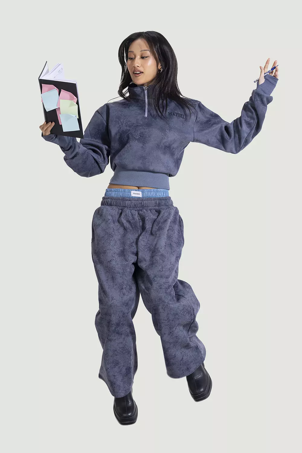 Charcoal stone boxer sweatpants  3