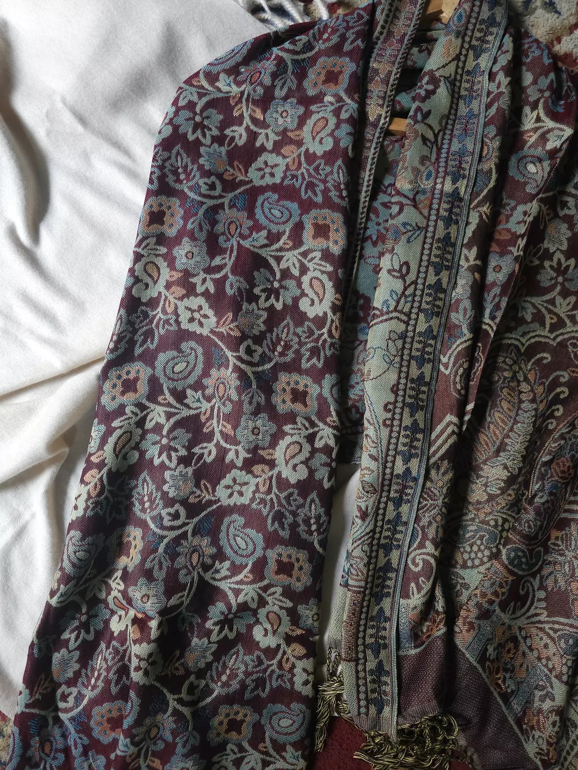 burgundy Pashmina  hover image