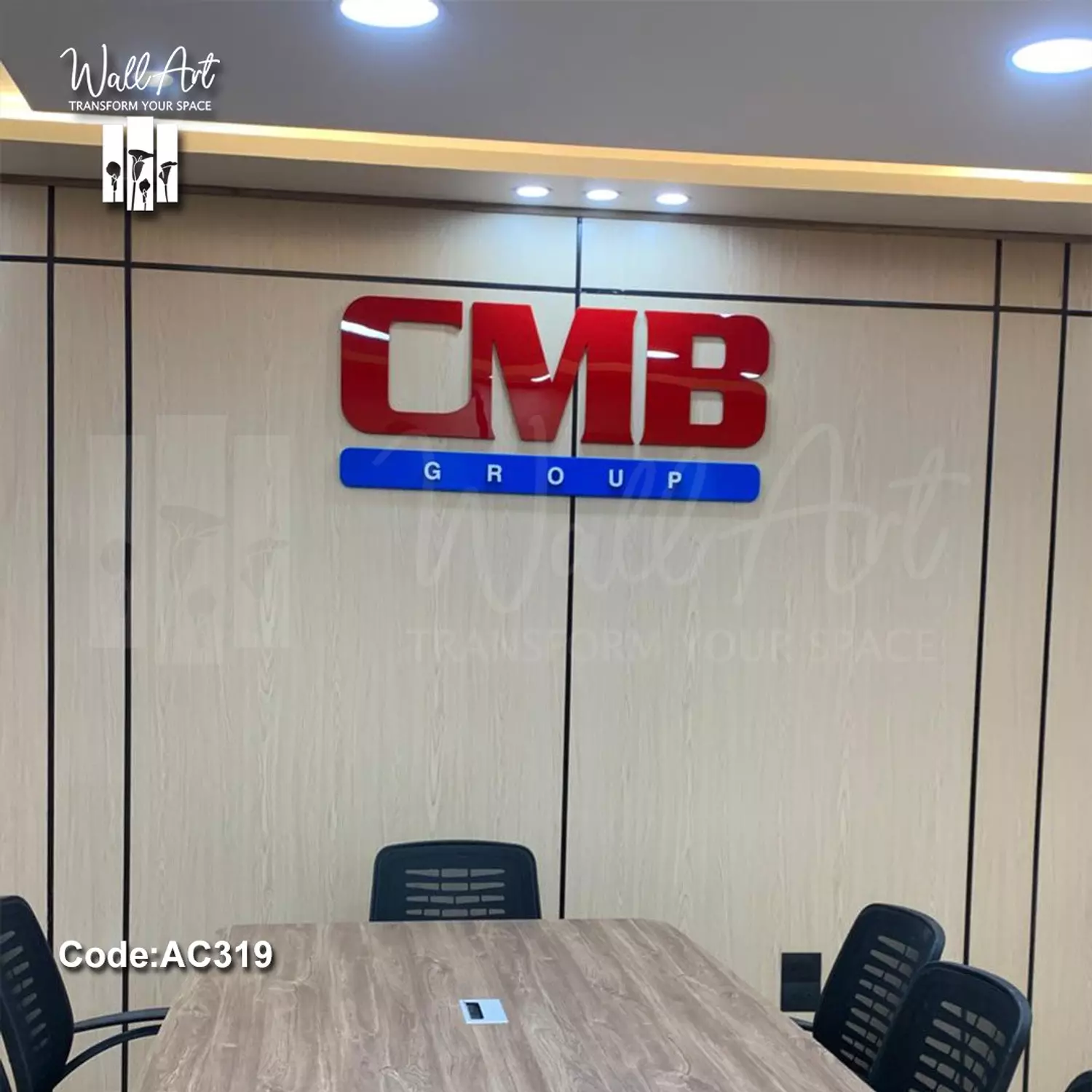 AC319- Coloured Acrylic Logo  3