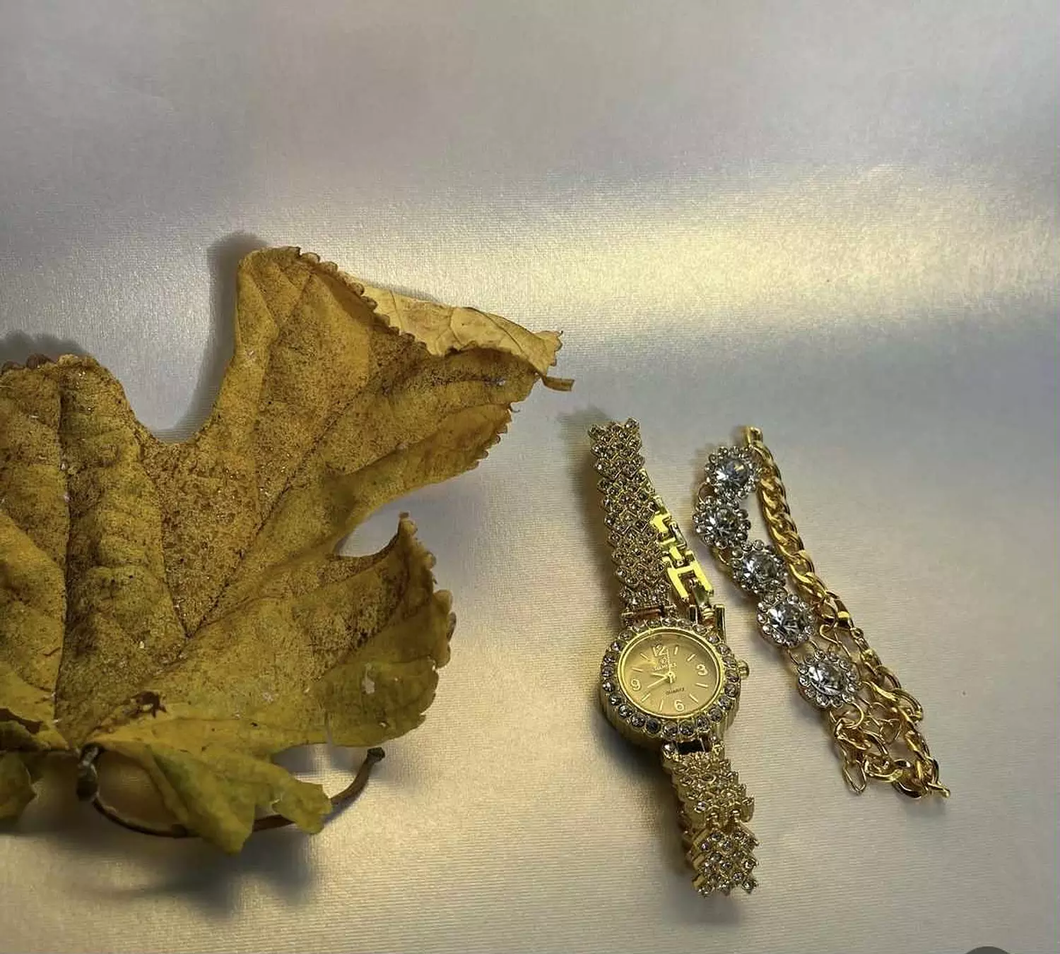 Watch with free bracelet hover image