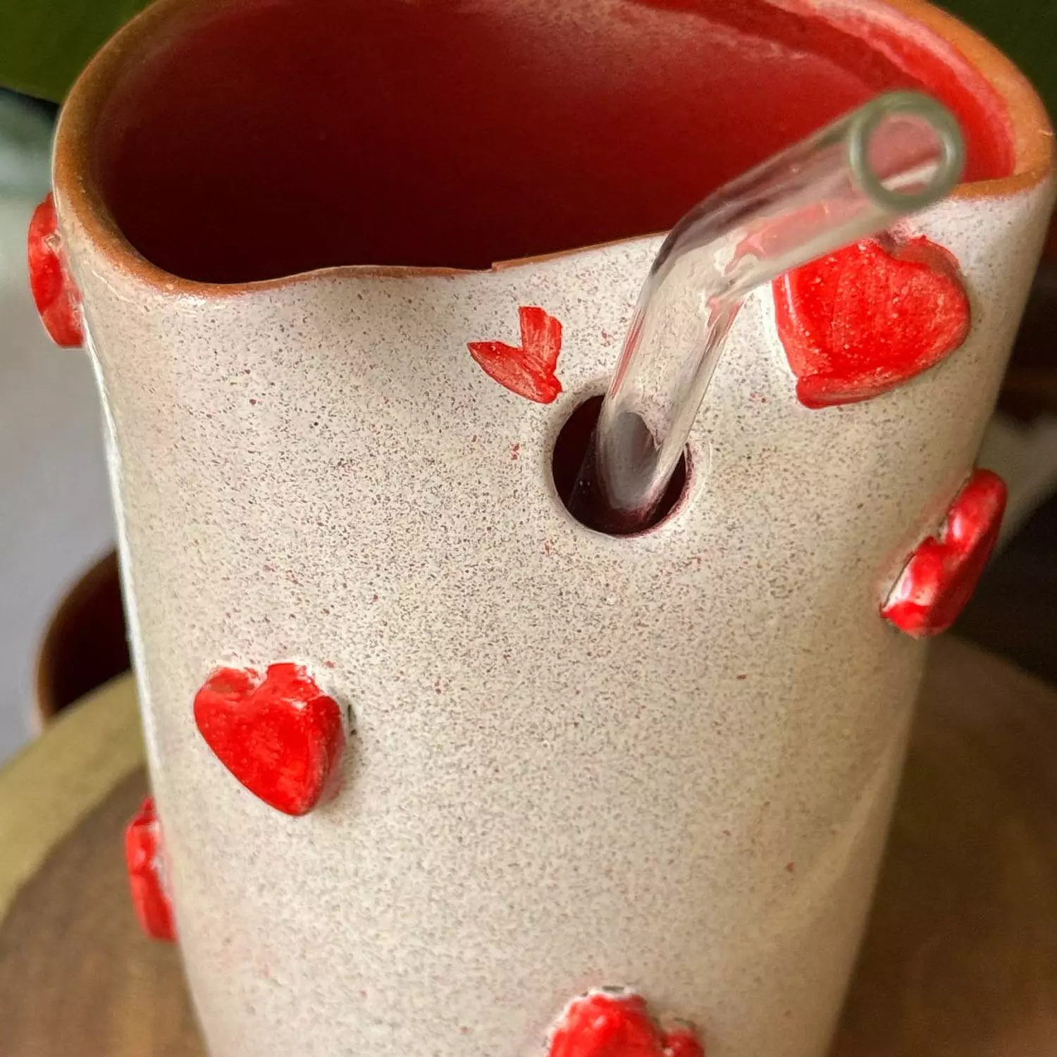 LOVE in the air straw cup image