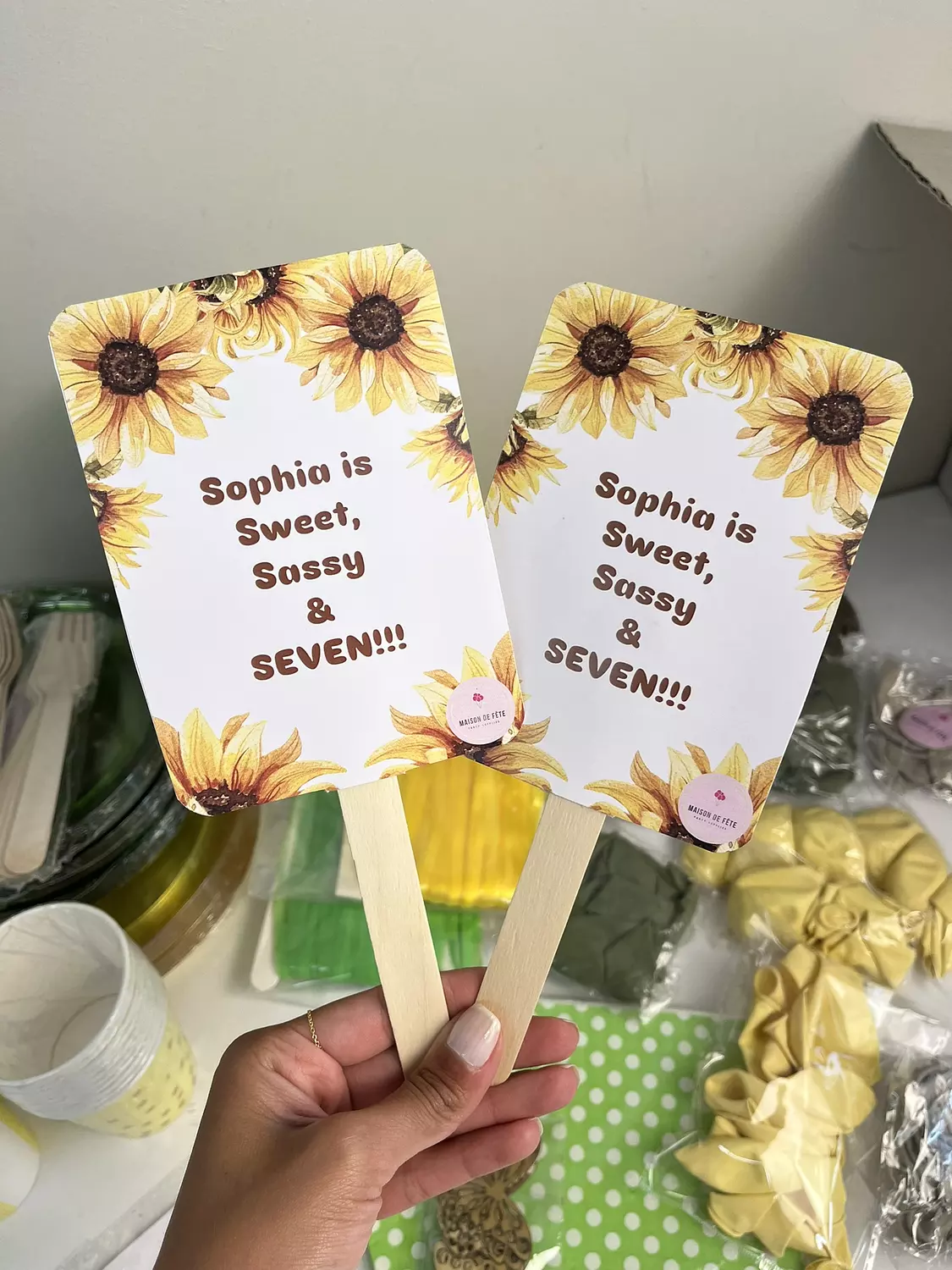 Rectangular Hand Paper Fan | Maison de Fete