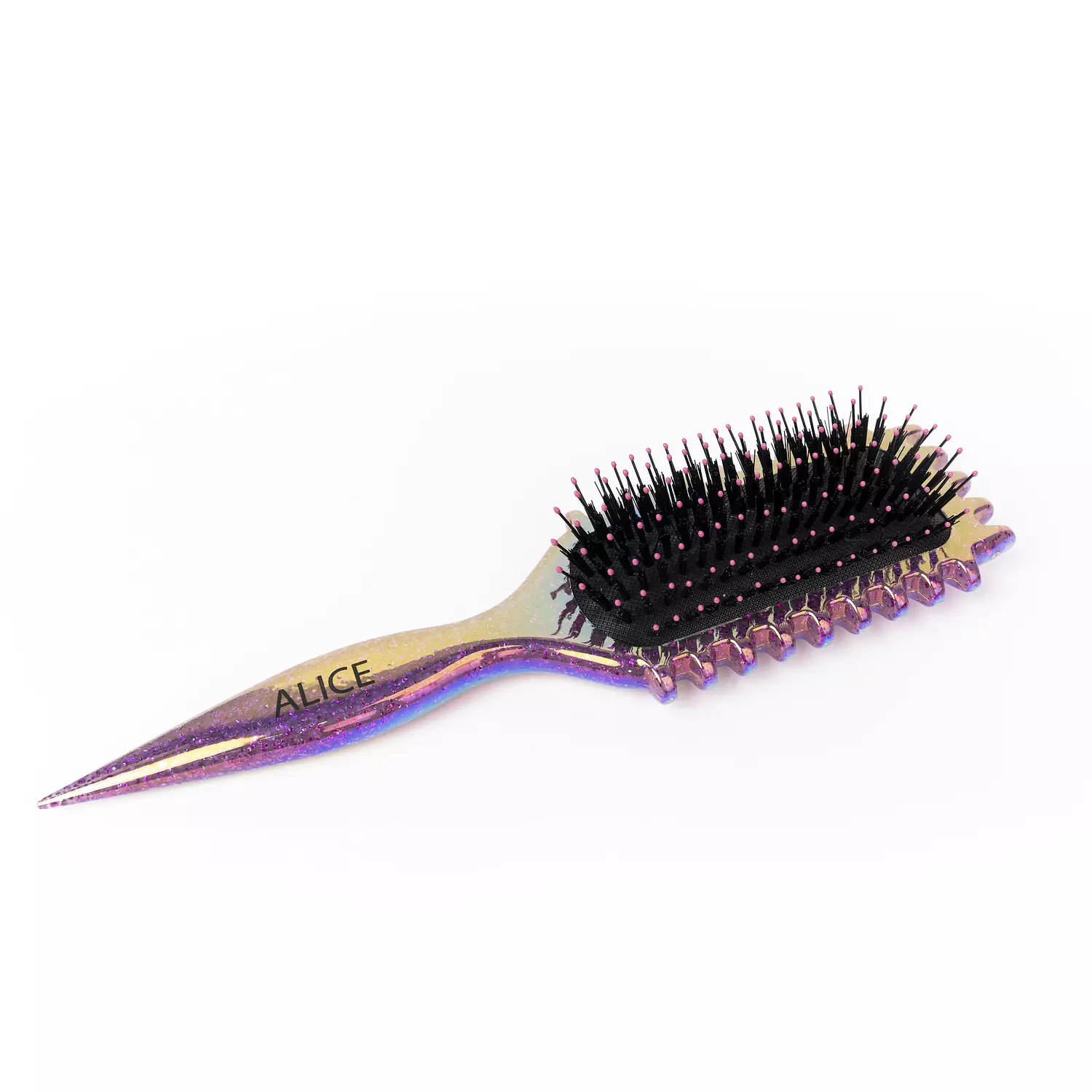 Glitter curly brush Pink image