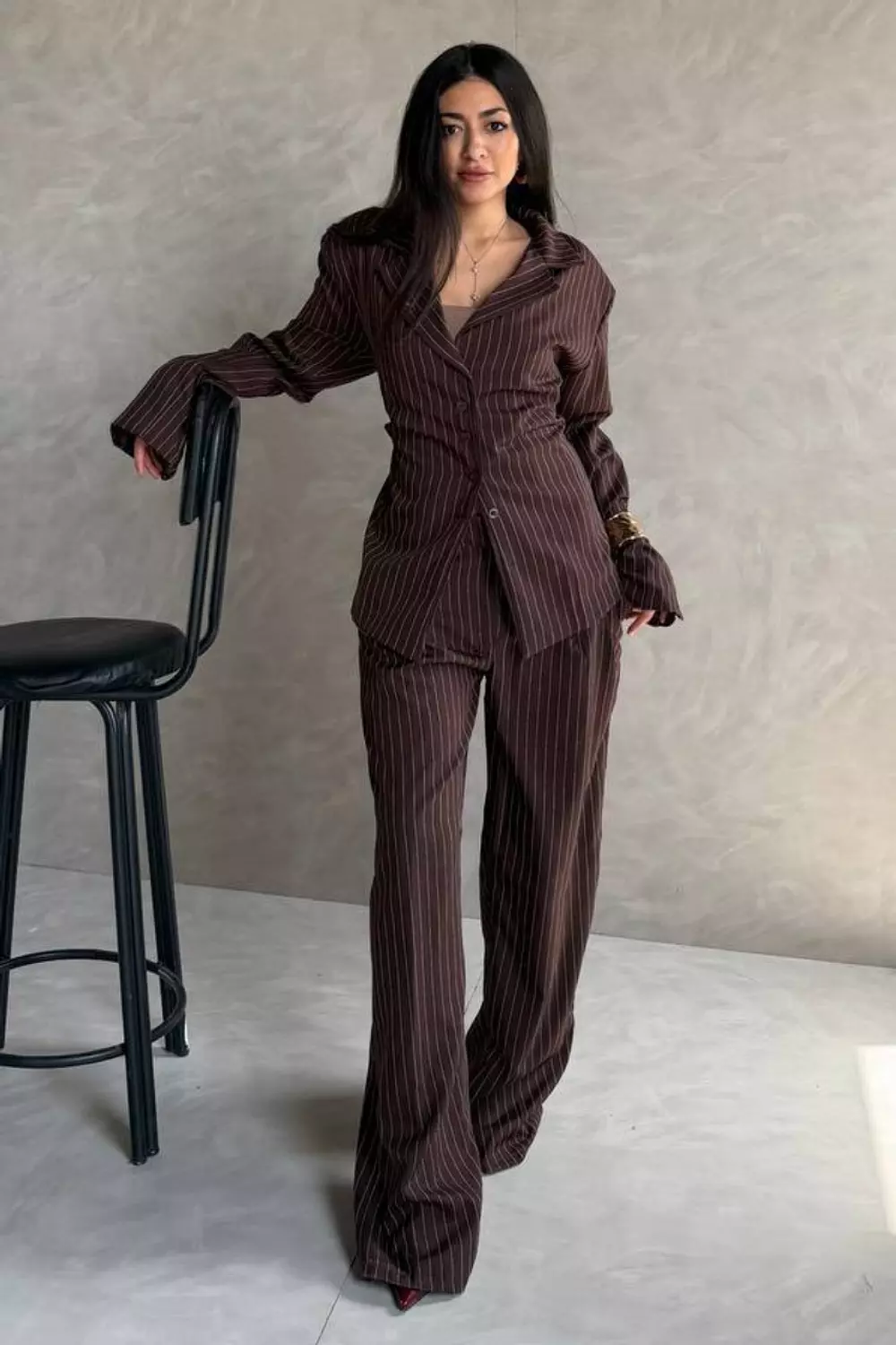 Pinstripe Trigal Power Suit Set 6