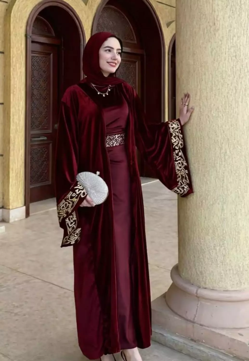 Sultanah Velvet Kaftan hover image