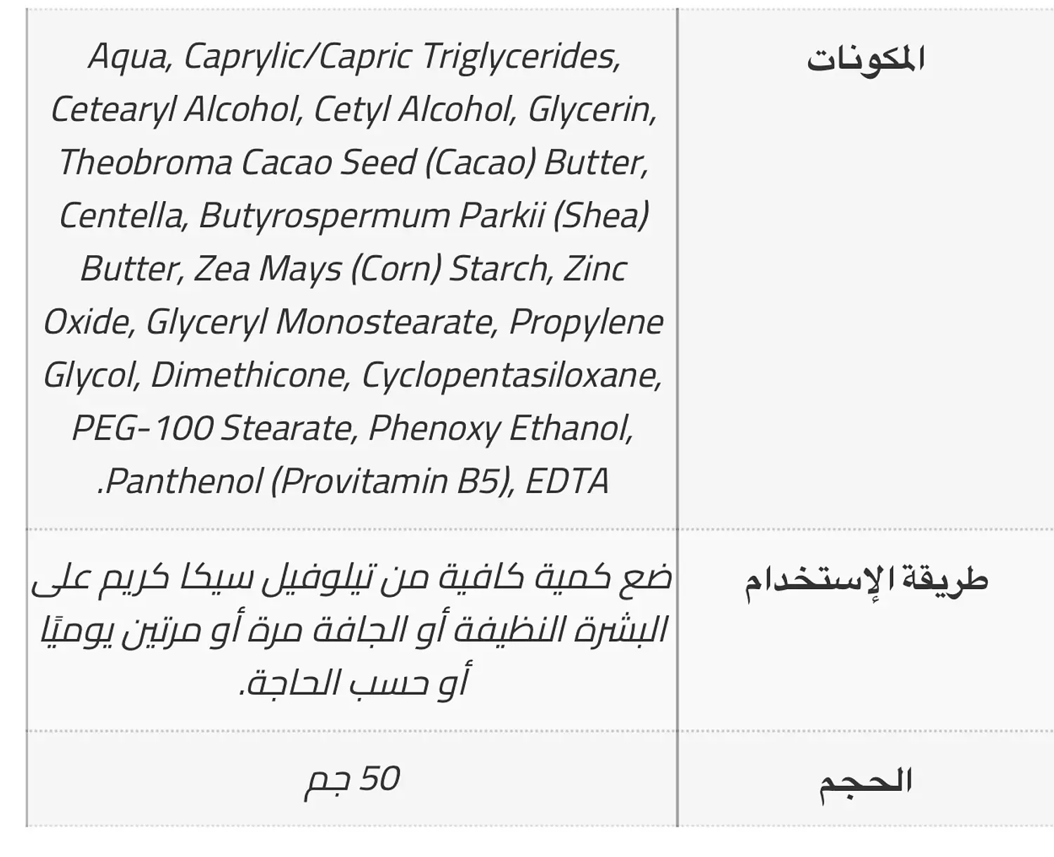 Telofill Cica Cream - 50 Gm  1