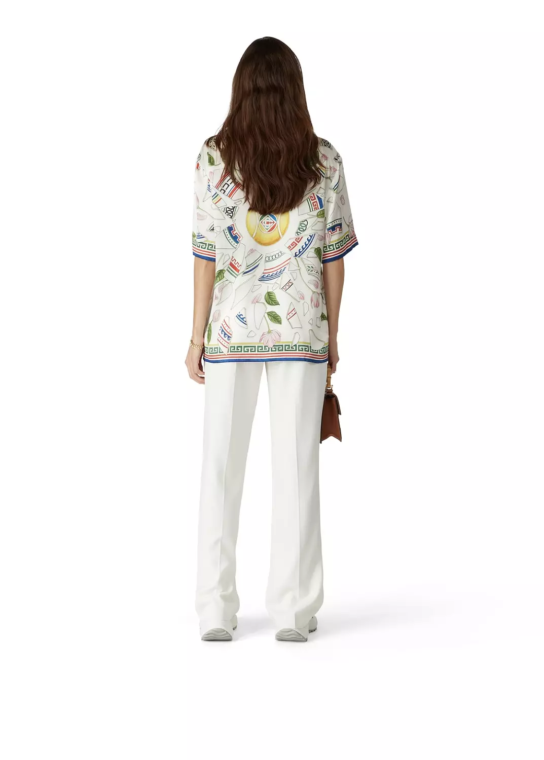   CASABLANCA LE SLEEVE SILK SHIRT 6
