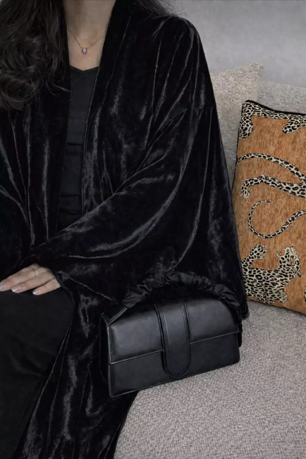 Black Velvet Kaftan image