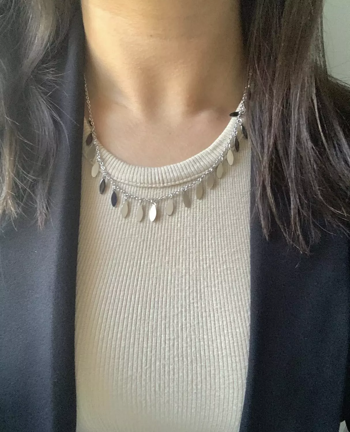 Leafs Silver Necklace  1