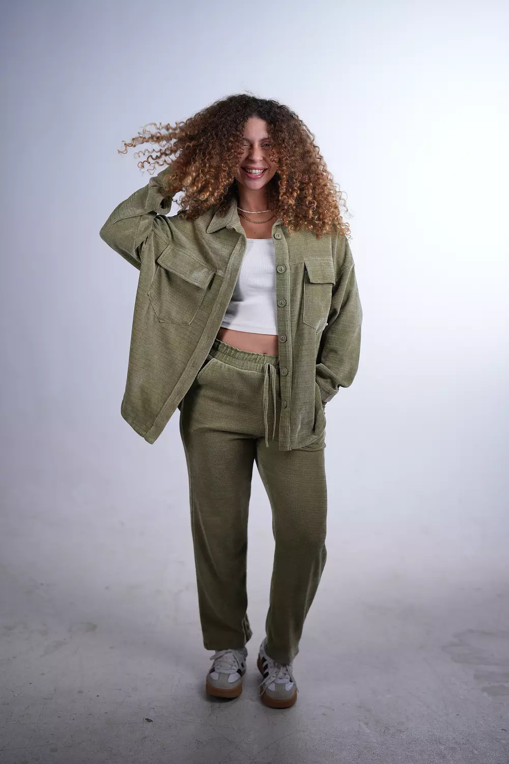 Lounge Co-Ord - Olive Green image
