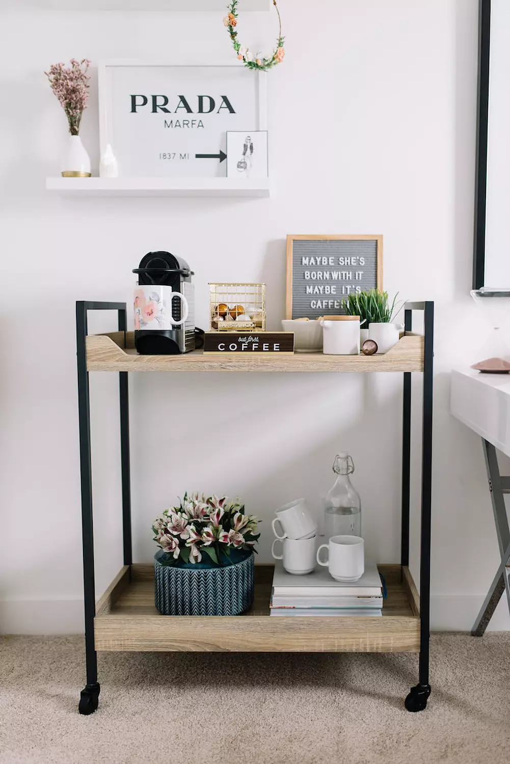 Serving trolley 40*70*80 cm image